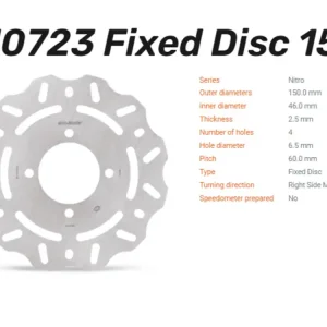 Moto-Master Bremsscheibe Nitro hinten passend für Montesa Cota 250 / 260 / 300 / 301 - 110723 Meistverkauft