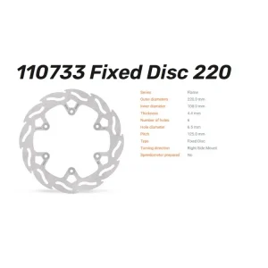 Nur Für Kurze Zeit Moto-Master Bremsscheibe 110733 hinten Flame Factory 4.4mm passend auf Gas Gas