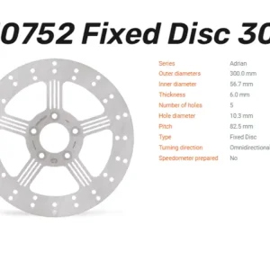 Moto-Master Bremsscheibe Adrian hinten passend für Harley Davidson - 110752 Nur Heute