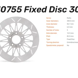 Moto-Master Bremsscheibe Rialto hinten passend für Harley Davidson - 110755 Neu