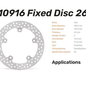 Must-Have Moto-Master Bremsscheibe Flame Halo hinten passend für Suzuki GSX-R 1300 Hayabusa - 110915 110916