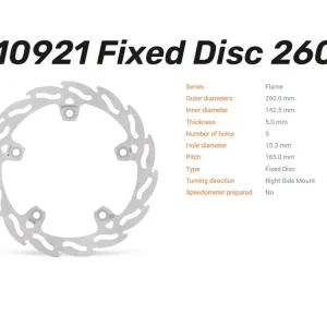 Moto-Master Bremsscheibe Flame Halo hinten passend für Aprilia Tuareg 660 - 110922 110921 Zertifiziert