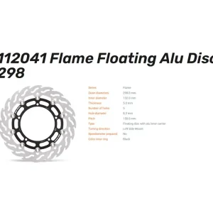 Begrenztes Angebot Moto-Master Bremsscheibe Flame Floating Alu-Disc vorne passend für Yamaha - 112041