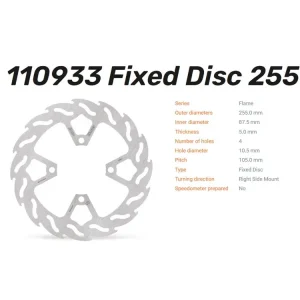 Moto-Master Bremsscheibe Flame Halo hinten passend für Moto Morini X-Cape 650 (Bj.20-) - 110933 1109 Günstig