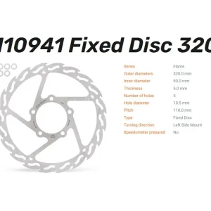 Highlight Moto-Master Bremsscheibe Flame vorn passend für KTM Adventure 390 250 (Bj.22-) - 110941