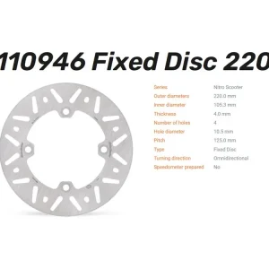 Moto-Master Bremsscheibe Nitro vorn passend für Honda SH 125 - 110946 Direktkauf