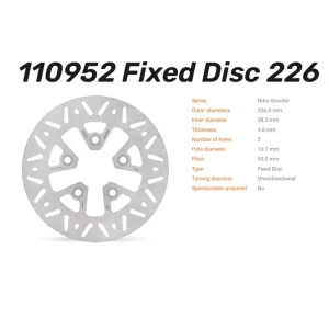 Meistverkauft Moto-Master Bremsscheibe Nitro hinten passend für Peugeot / Sym - 110952