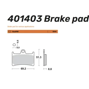 Moto-Master Bremsbelag vorn passend für Yamaha T-Max Sinter 401403 Knallerangebot