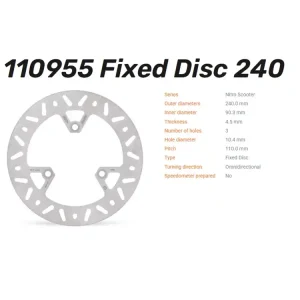 Moto-Master Bremsscheibe Nitro vorn passend für Suzuki Burgman 125 200 - 110955 Neue Kollektion