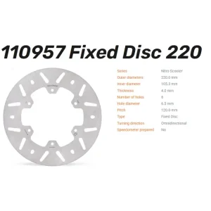 Moto-Master Bremsscheibe Nitro hinten - 110957 Preisreduziert