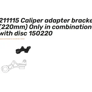 Oversize Adapter 220 mm - 211115 Caliper adapter bracket für Bremsscheibe 150220 Top-Preis
