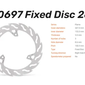 Moto-Master Bremsscheibe Flame hinten passend für Yamaha Majesty 400 - 110697 Billig