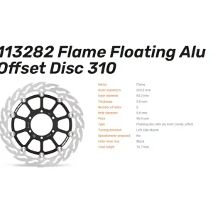 Moto-Master Bremsscheibe Flame Floating vorn passend für BMW R 1300 GS - 113282 113283 Sichere Zahlung