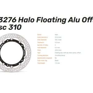 Moto-Master Bremsscheibe Halo Floating vorn passend für BMW R 1300 GS - 113276 Sonderangebot