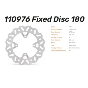 Moto-Master Bremsscheibe hinten passend für Kawasaki Eliminator 500 - 110977 110978 Preiswert