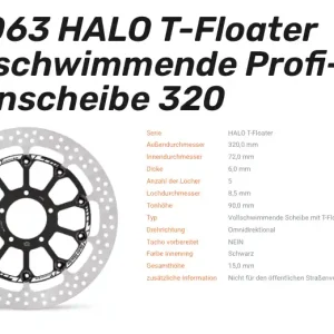 Angebot Moto-Master schwimmende Profi-Rennscheibe Halo T-Floater passend für Ducati - 117063