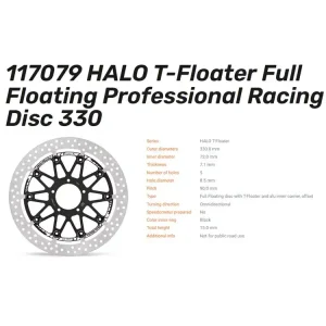 Moto-Master Bremsscheibe Halo Full T- Floating 7.1 passend für Ducati - 117079 Rabatt