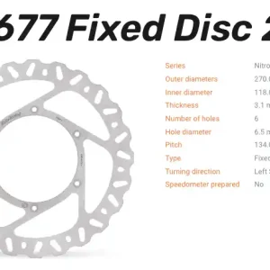 Moto-Master Bremsscheibe Nitro vorne passend für Fantic / Yamaha - 110677 Mega-Angebot