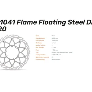 Bestseller Moto-Master Bremsscheibe Flame 320 vorn passend für Honda CR 125 250 500 / XR 250 600 650 - 111041
