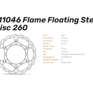 Moto-Master Bremsscheibe Flame 260 vorn - 111046 Direkt Vom Hersteller