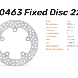 Preisknaller Moto-Master Bremsscheibe Halo hinten passend für Yamaha - 110463