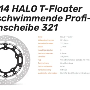 Kostenfreie Lieferung Moto-Master schwimmende Profi-Rennscheibe Halo T-Floater passend für Yamaha - 116114