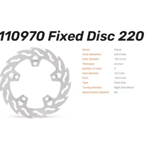 Moto-Master Bremsscheibe hinten passend für Aprilia RS 457 - 110970 110971 Schneller Versand