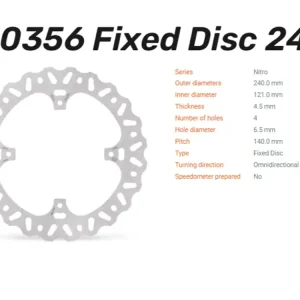 Moto-Master Bremsscheibe Nitro hinten passend für Honda CR 125 / 250 / CRF 250 / 450 - 110356 Jetzt Bestellen