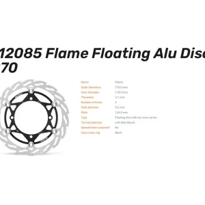 Saisonangebot Moto-Master Bremsscheibe vorn Flame Floating Alu Disc 270 passend für Suzuki RM-Z - 112085