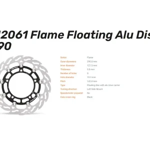 Billig Moto-Master Bremsscheibe vorn Flame Floating Alu Disc 270 links passend für Honda - 112082