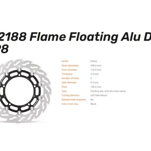 Moto-Master Bremsscheibe Floating-Alu Flame-Racing-Serie vorne passend für Yamaha - 112188 Top-Seller
