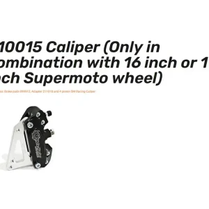 Moto-Master Supermoto 4-Kolben Bremszange mit Adapter - 210015 Letzte Chance