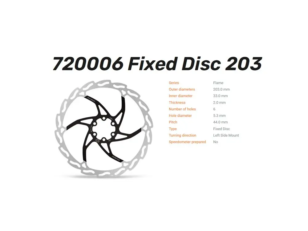 Moto-Master Bremsscheibe passend für Surron Light Bee vorn Flame 203 Kostenloser Rückversand