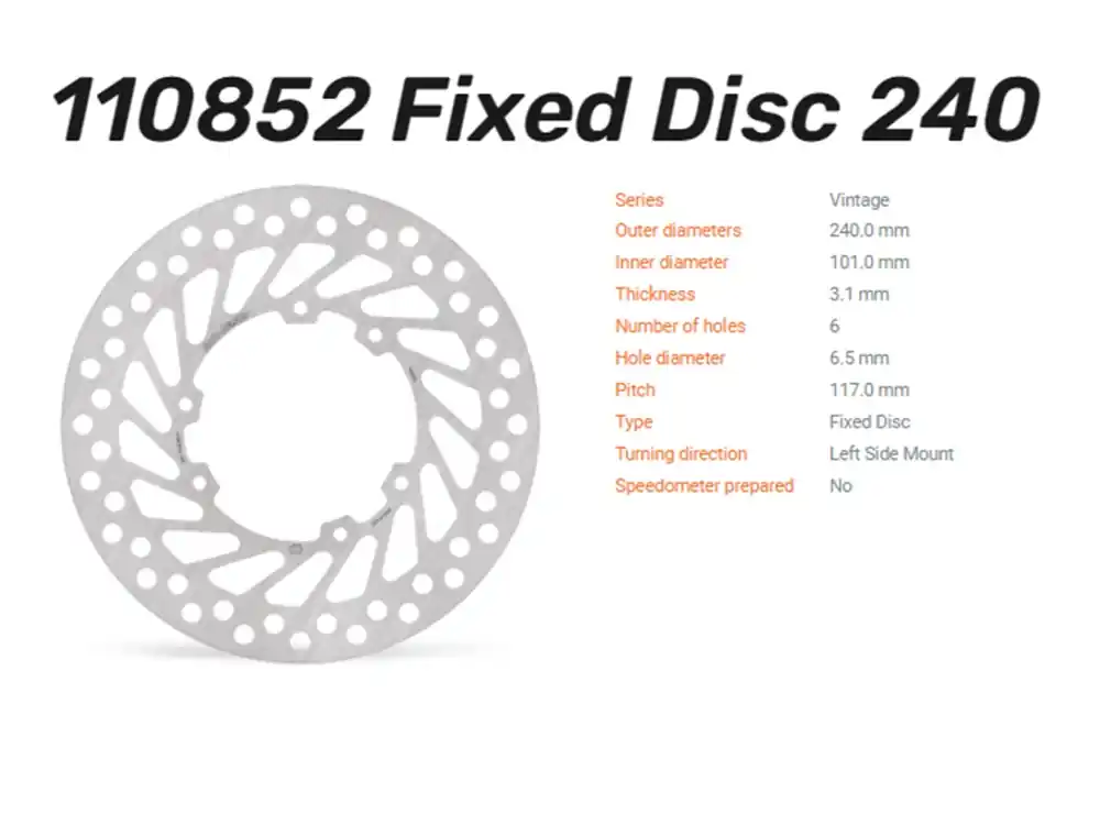 Moto-Master Bremsscheibe passend für Surron Ultra Bee hinten Vintage Begrenztes Angebot