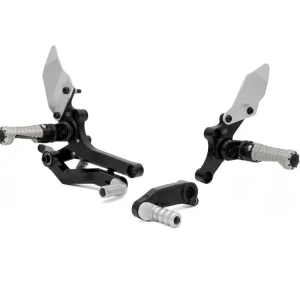 Geprüft Gilles Fußrastenanlage passend für BMW R 12 nineT (Bj.23-) mit ABE RCT10GT-BM10-BS schwarz