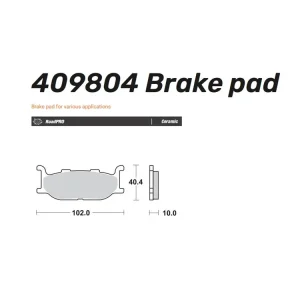 Moto-Master Bremsbelag Organisch vorn passend für Yamaha - 409804 Kostenfreie Lieferung