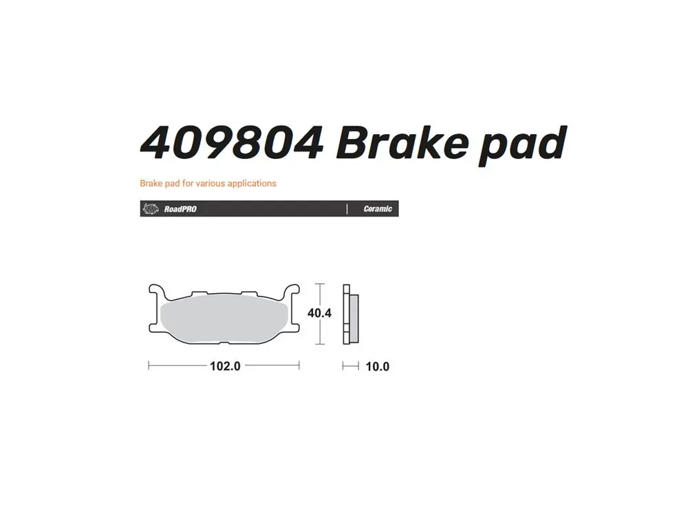 Moto-Master Bremsbelag Organisch vorn passend für Yamaha - 409804 Kostenfreie Lieferung