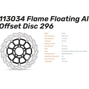 Moto-Master Bremsscheibe Flame Floating-Alu Disc Offset passend für Honda - 113034 Bestpreis