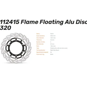 Geprüft Moto-Master Bremsscheibe vorn rechts Flame Racing 5.5 passend für Yamaha - 112415