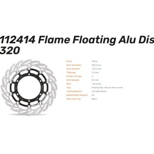 Nur Für Kurze Zeit Moto-Master Bremsscheibe vorn links Flame Racing 5.5 passend für Yamaha - 112414