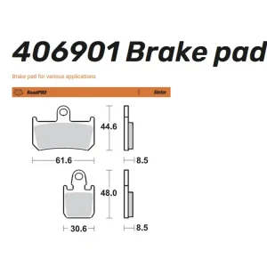 Moto-Master Bremsbelag Sinter Pro Road vorn - 406901 Direktkauf
