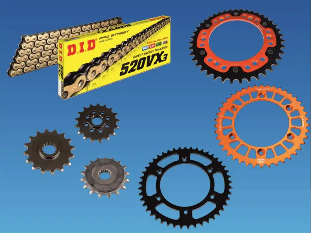 Saisonangebot DID Kettensatz passend für Husqvarna 801 Vitpilen Svartpilen ab 2024 DID520VX3 DID520ZVMX Kette