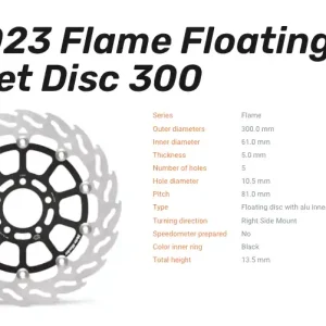 Online Kaufen Moto-Master Bremsscheibe Flame Floating-Alu Disc Offset vorne passend für Kawasaki - 113023