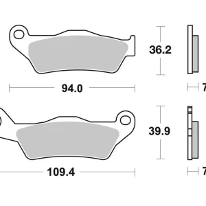 Mega-Angebot Brembo Bremsbelag vorn organisch 07120 passend auf Aprilia SR50 / SXR 50 160 / Piaggio Vespa Typhoon