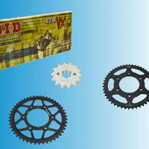Abverkauf DID Kettensatz passend für Yamaha XSR 125 ab Bj 24 mit DID 428 diverse Kette