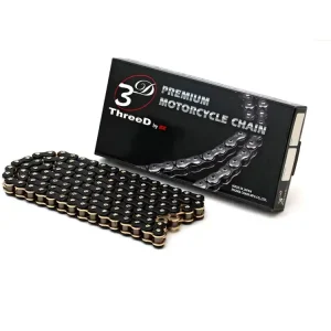 Garantierte Lieferung ThreeD 3D 525Z High Performance Kette 124 Glieder Farbe gold schwarz
