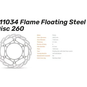 Moto-Master Bremsscheibe Flame 260 vorn passend für Fantic / Yamaha WR YZ - 111034 Jetzt Kaufen