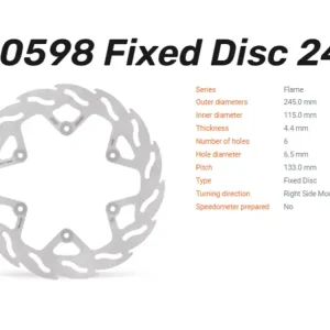 Bestseller Moto-Master Bremsscheibe Flame hinten passend für Yamaha - 110598