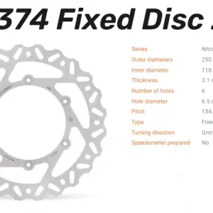 Versand Am Gleichen Tag Moto-Master Bremsscheibe Nitro vorne passend für Kawasaki / Suzuki / Yamaha - 110374