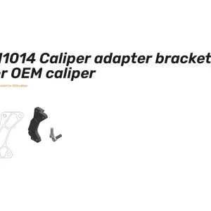 Oversize Adapter 320 mm schwarz - 211014 Caliper adapter bracket Zertifiziert